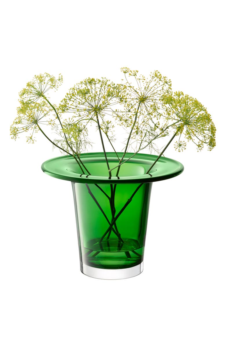 LSA Victoria Glass Vase/Lantern, Alternate, color, Green