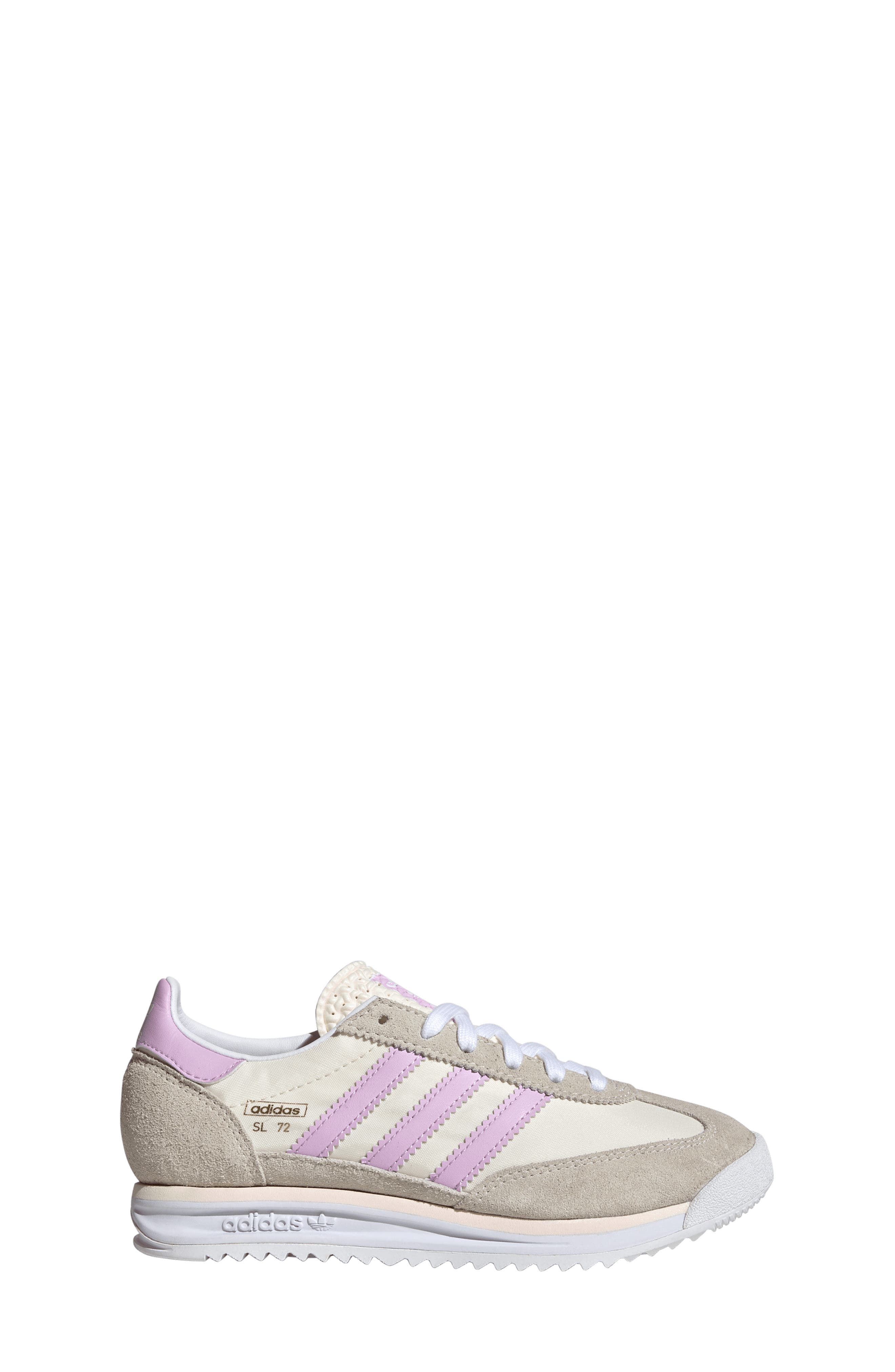 adidas Kids' SL 72 RS Sneaker, Alternate, color, White/ Lilac/ Wonder Quartz
