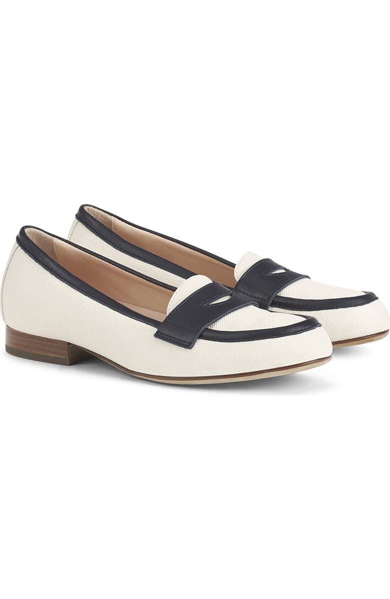 AGL New College Penny Loafer, Main, color, Gesso-Night