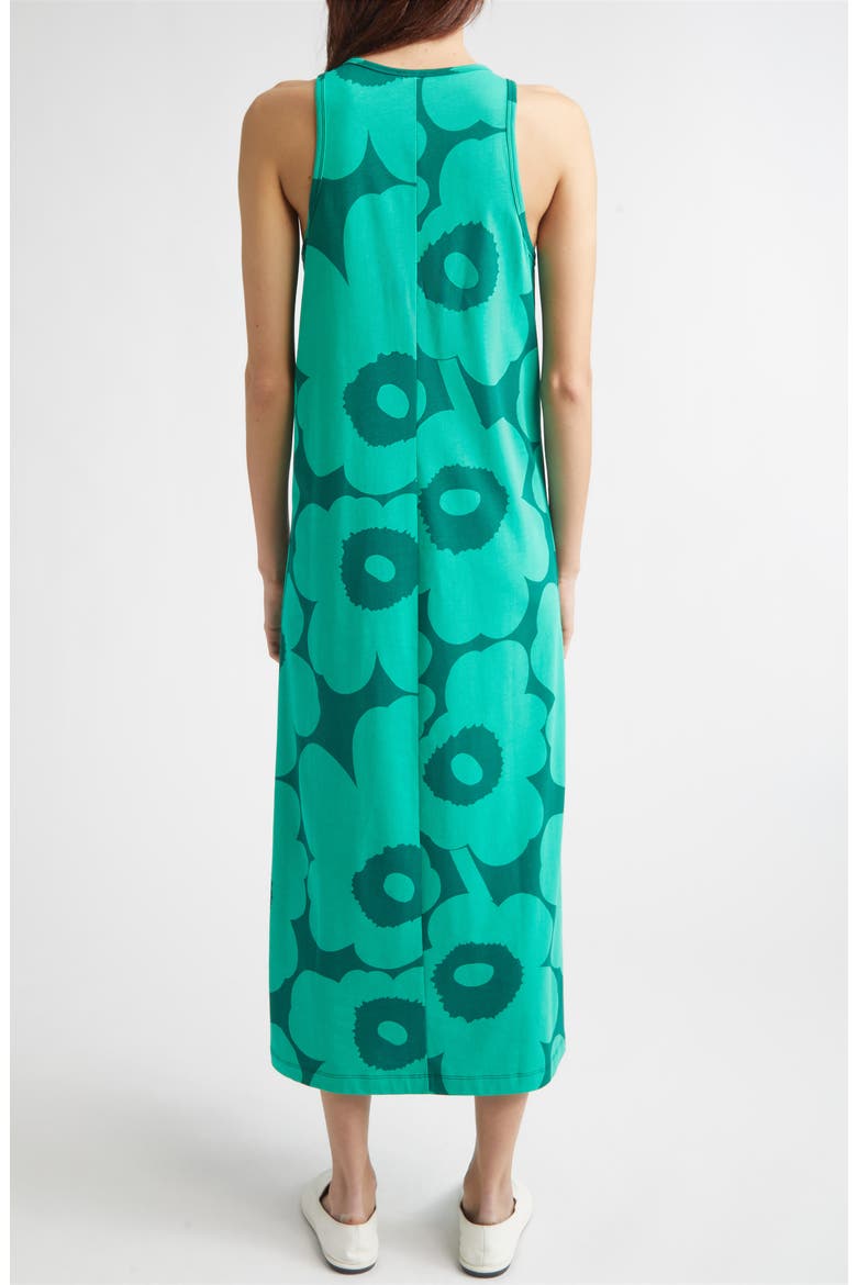 Erilainen Unikko Cotton Jersey Tank Dress, Alternate, color, GREEN DARK GREEN