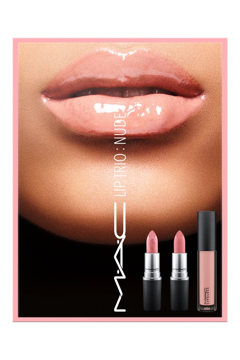 MAC Nude Lip Trio (Nordstrom Exclusive), Alternate, color, NO COLOR
