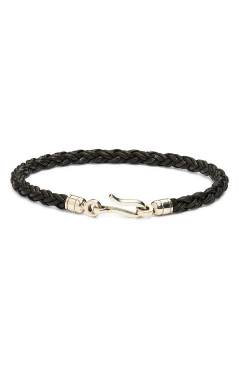 Twisted Braid Leather Bracelet