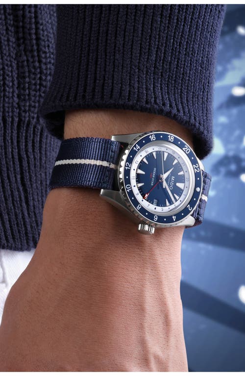 Mido Ocean Star Gmt Automatic Bracelet Watch, 40.5mm In Metallic