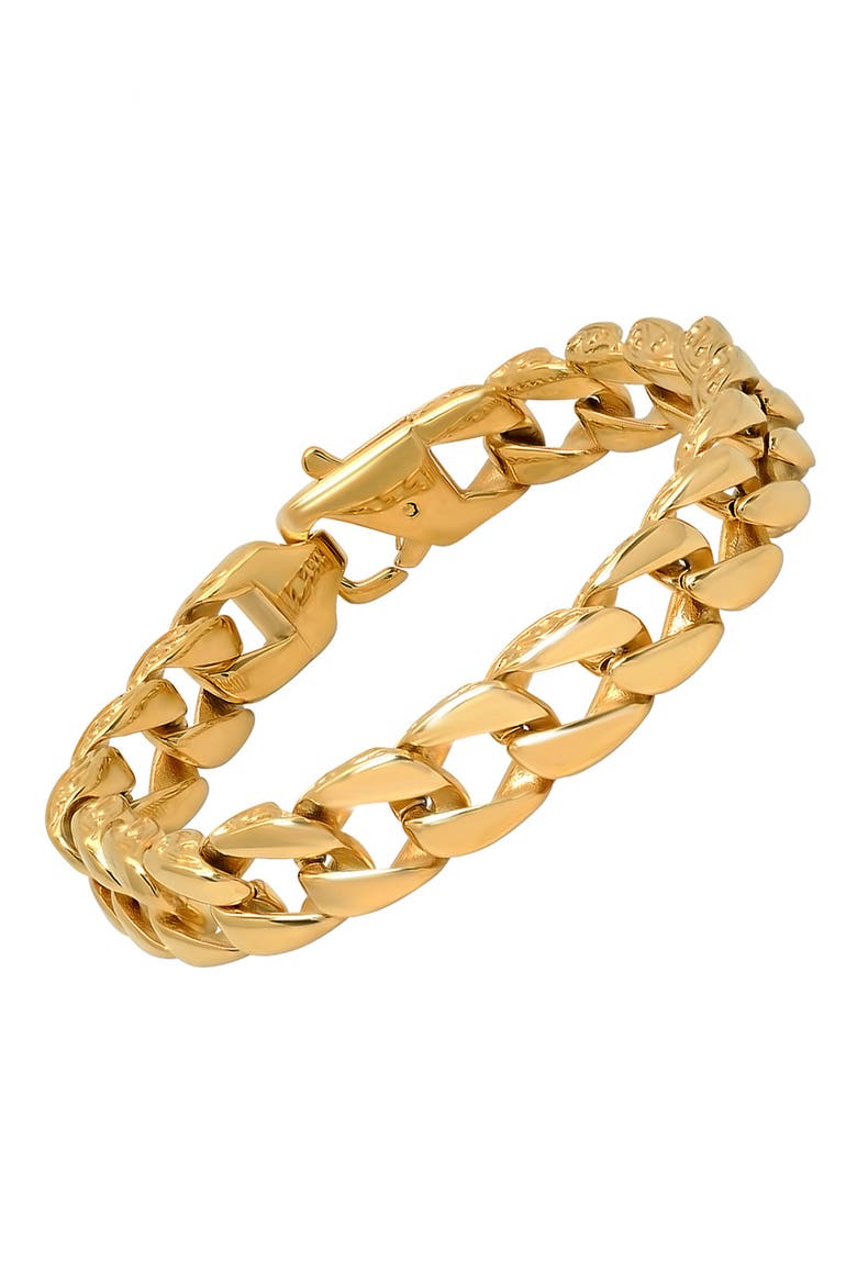 Men's Curb Chain Bracelet, Alternate, color, YELLOW