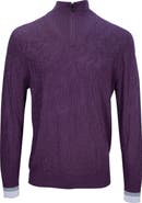 Lords of Harlech Quinn Quarter Zip Merino Wool Sweater