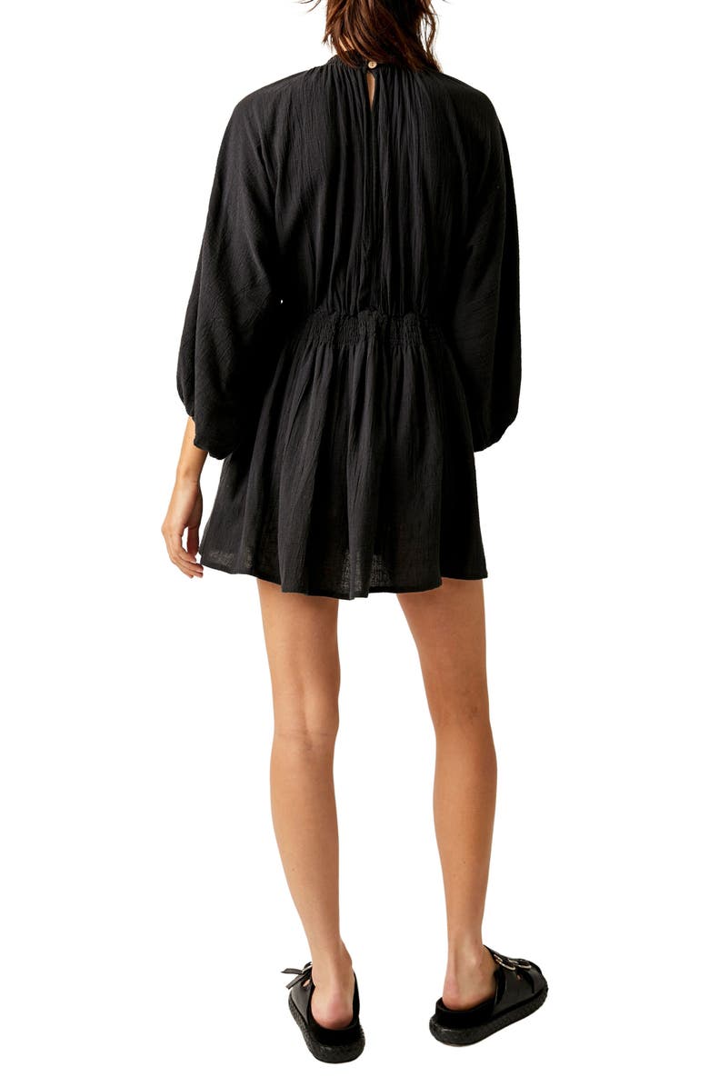 Free People For the Moment Babydoll Minidress, Alternate, color, 