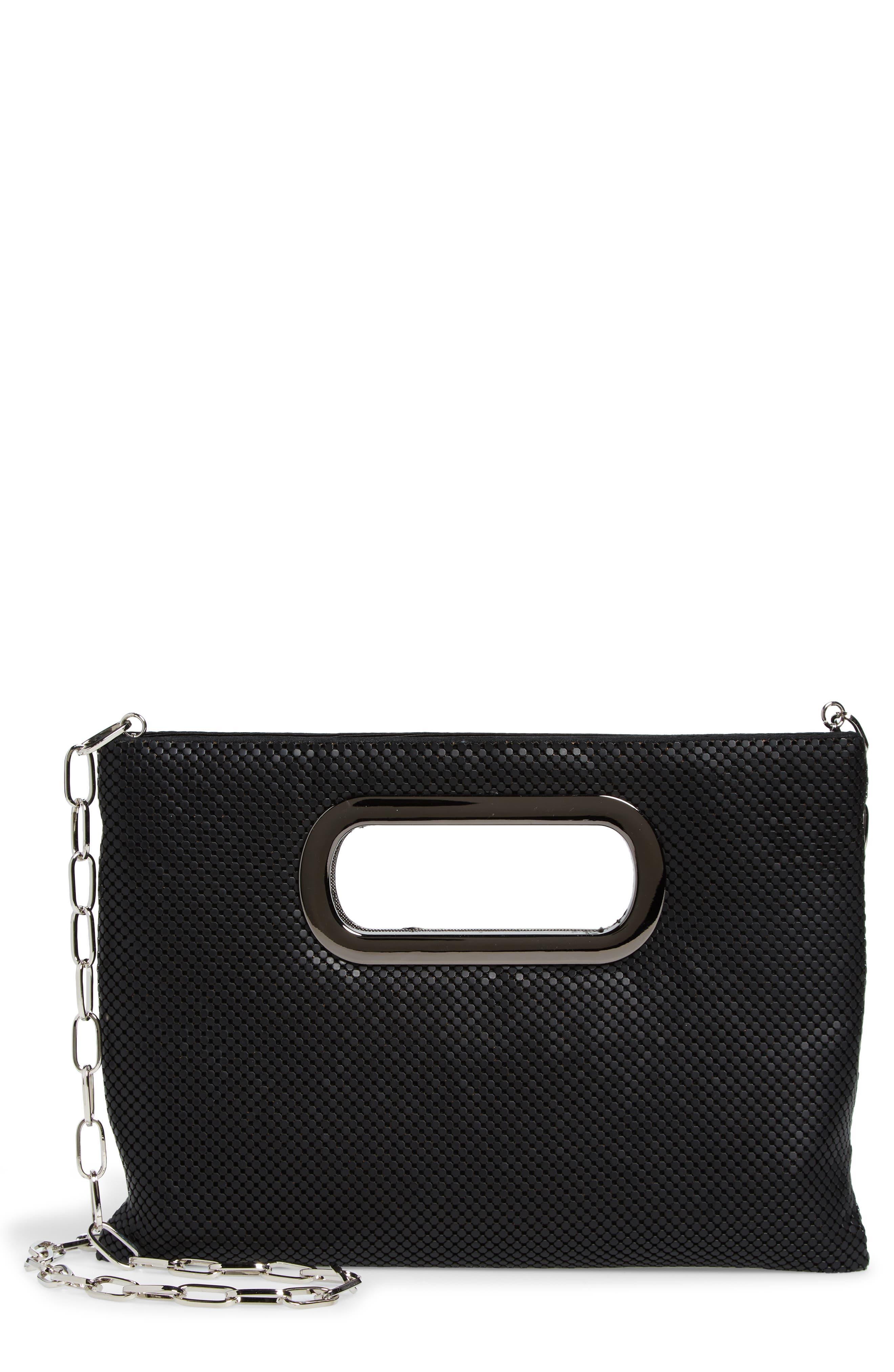 Whiting & Davis Cutout Handle Clutch, Main, color, 