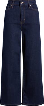 FRAME Le Slim Palazzo High Waist Crop Wide Leg Jeans