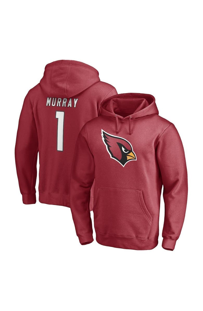 FANATICS Men's Fanatics Branded Kyler Murray Cardinal Arizona Cardinals Player Icon Name & Number Fitted Pullover Hoodie, Main, color, 