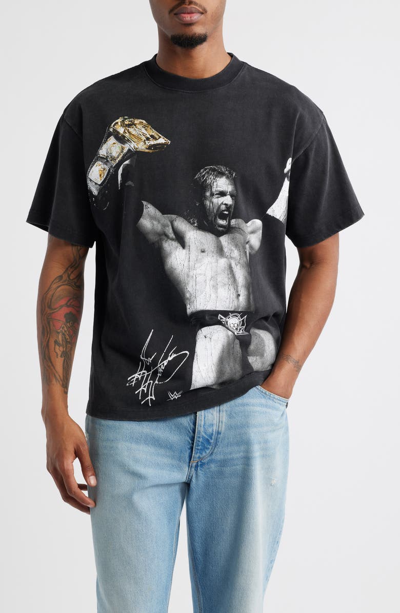 ID Supply Co Triple H<sup>™</sup> Cotton Graphic T-Shirt, Main, color, Washed Black