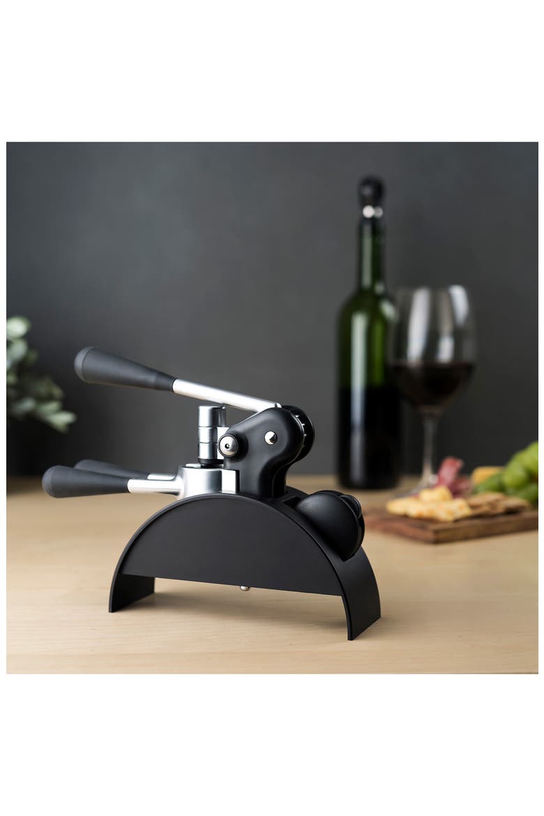 Lever Corkscrew, Alternate, color, BLACK