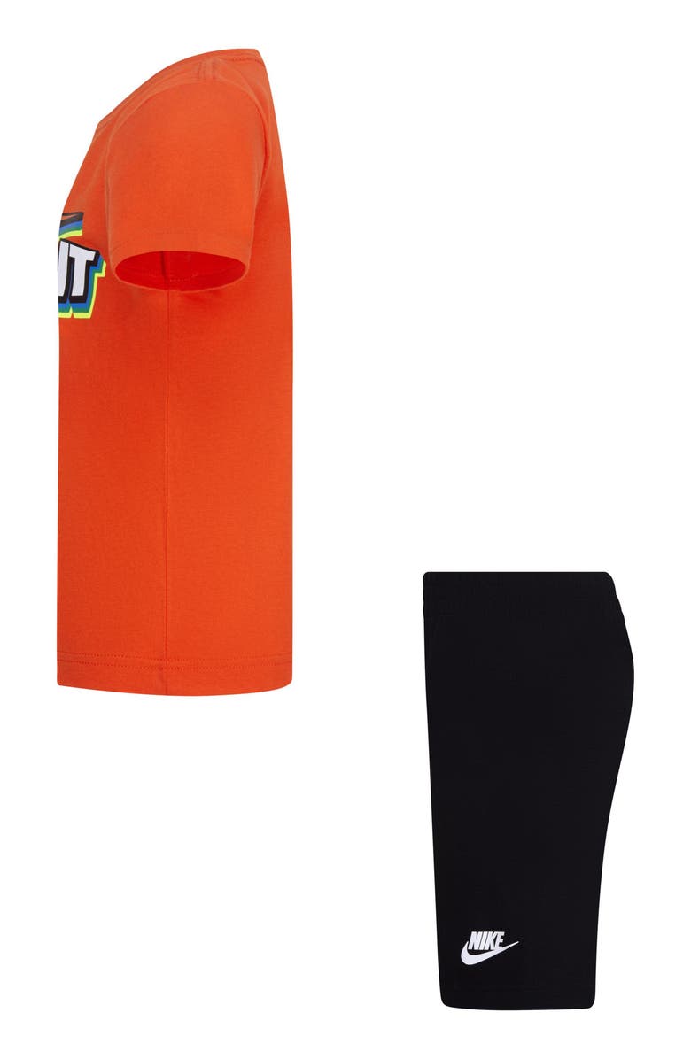 Nike Kids' Logo Graphic T-Shirt & Shorts Set, Alternate, color, Black