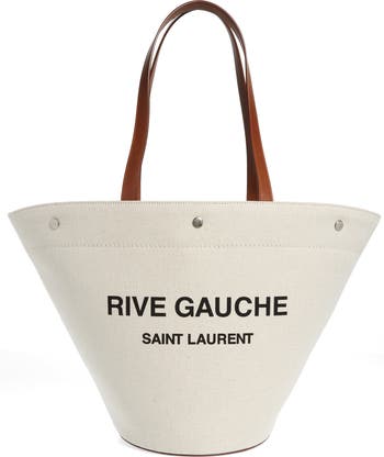 トートバッグ Saint Laurent SS23 BAG RIVE GAUCHE SMALL (743153 FABXI1000) Saint Laurent Rive Gauche Canvas Tote | Nordstrom