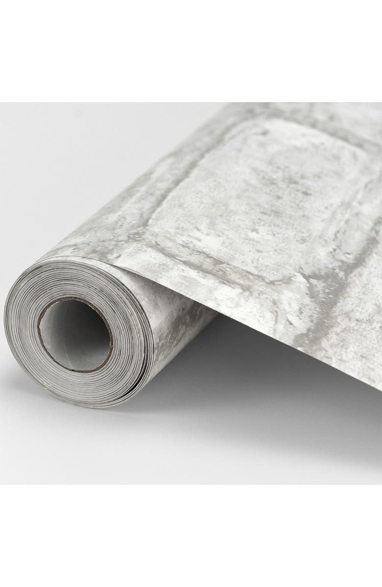 Wallpops White Denver Brick Peel & Stick Wallpaper, Alternate, color,