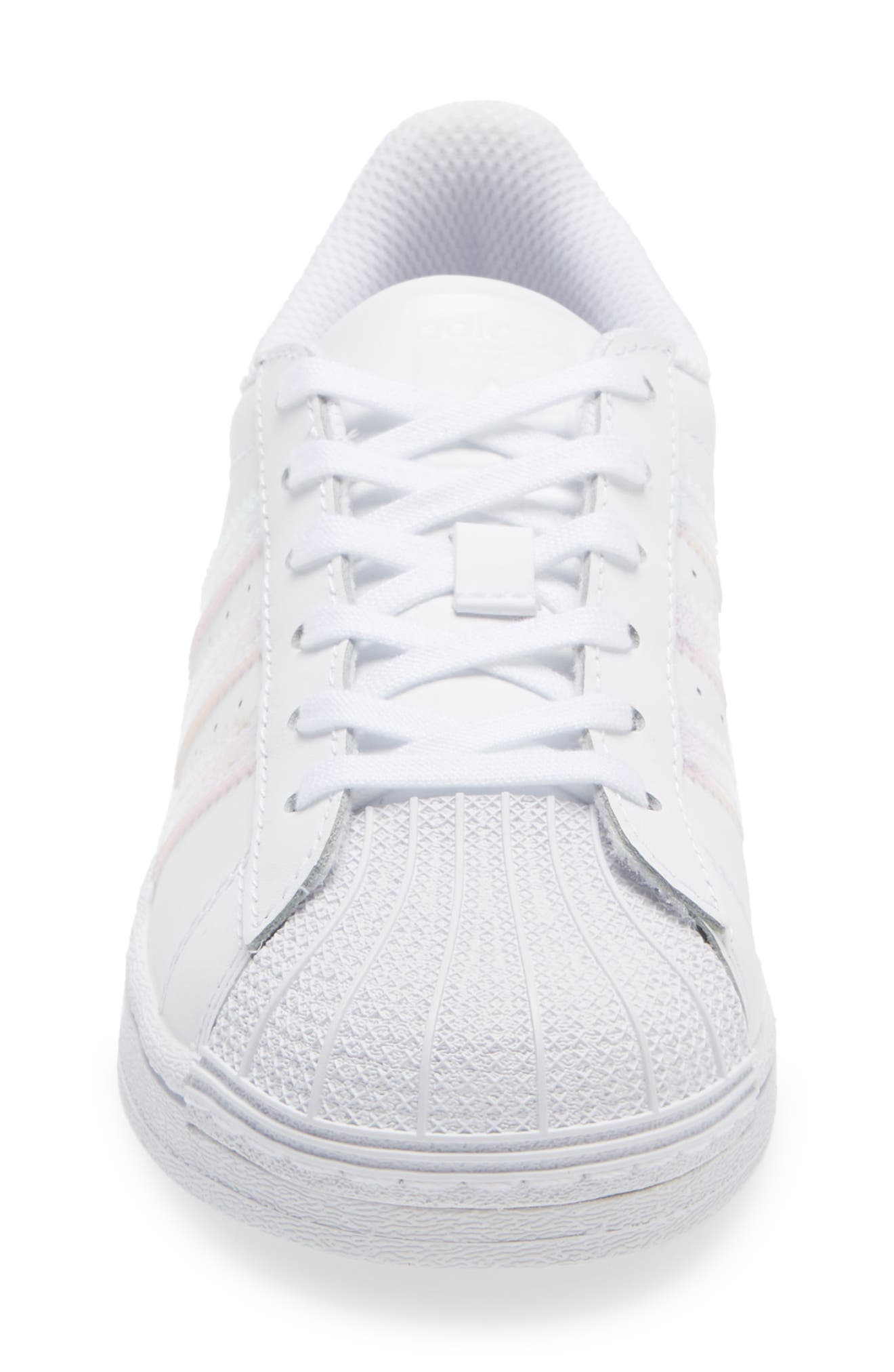 Kids' Superstar Sneaker, Alternate, color, WHITE/ WHITE/ WHITE