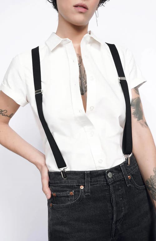 WILDFANG The Essential Button Up in White 