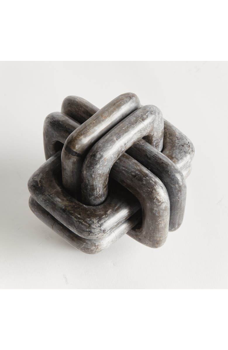 Napa Home & Garden Knot Marble Sculpture - Gray Marble Accent Piece, Alternate, color, 