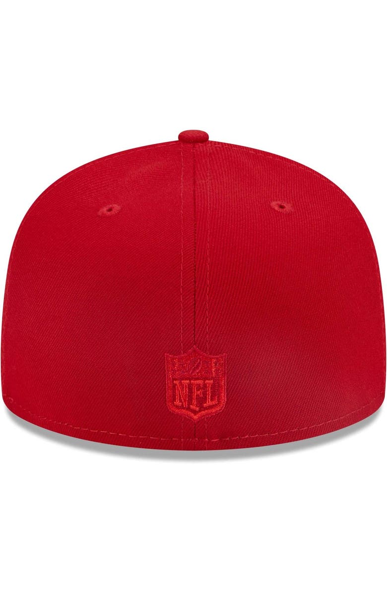 New Era Men's New Era Scarlet San Francisco 49ers Monocamo 59FIFTY Fitted Hat, Alternate, color, 