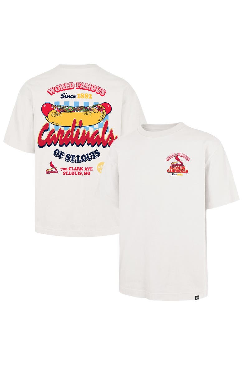Men's '47 Cream St. Louis Cardinals Glizzy T-Shirt, Main, color, Cream