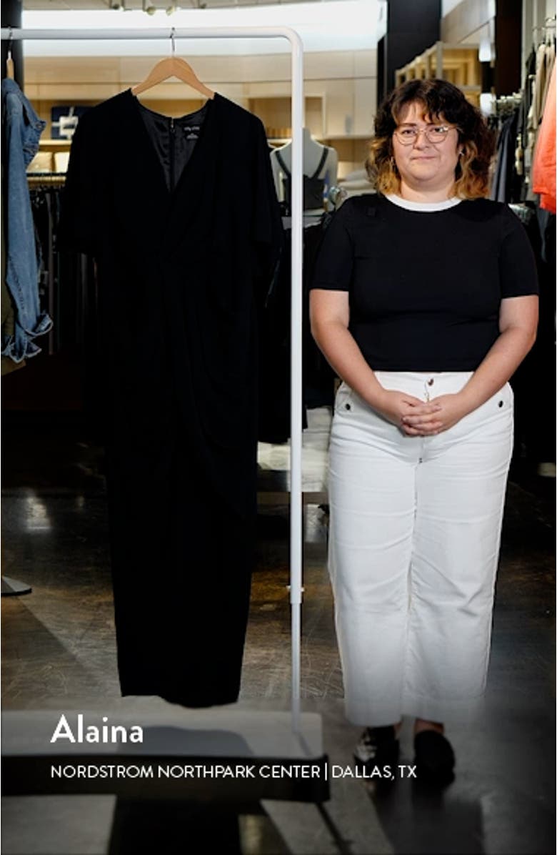 Braelynn Textured Crepe Maxi Dress, sales video thumbnail