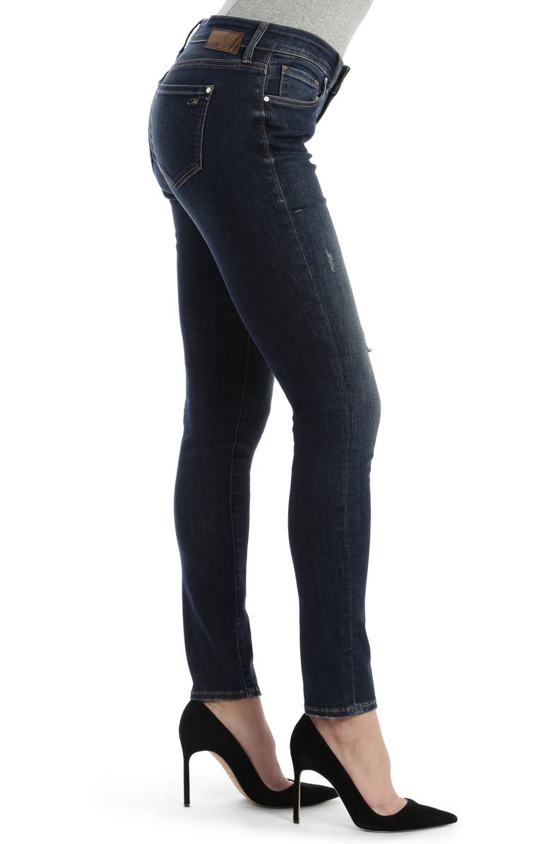 Mavi Jeans Alexa Distressed Skinny Jeans, Alternate, color, 