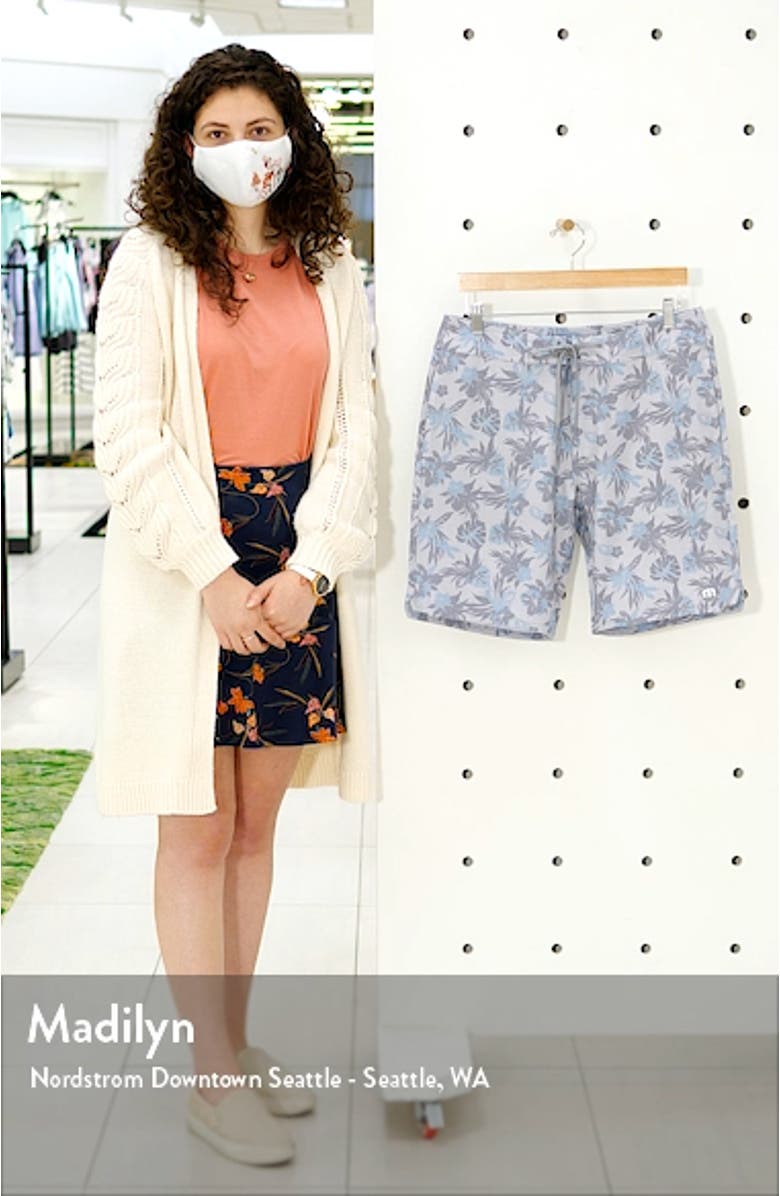 Cold Mug Floral Board Shorts, sales video thumbnail