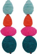 Panacea Beaded Linear Drop Earrings