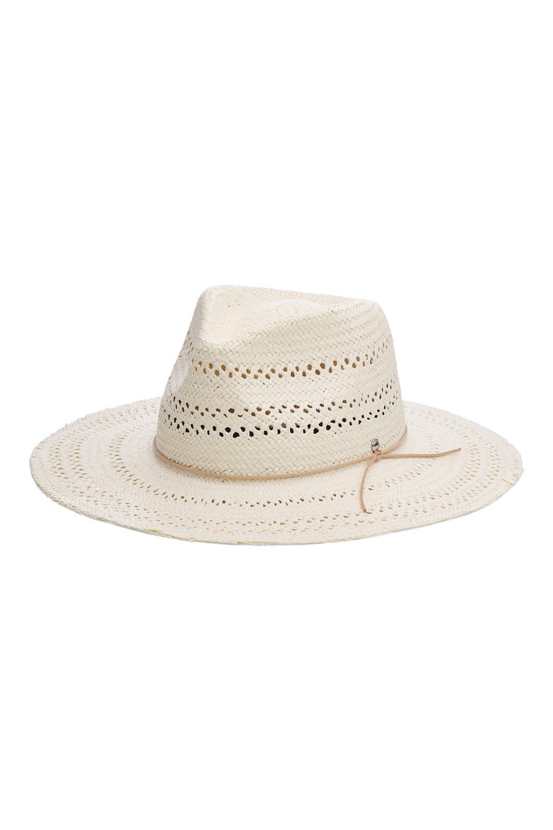 Straw Fedora, Main, color, IVORY