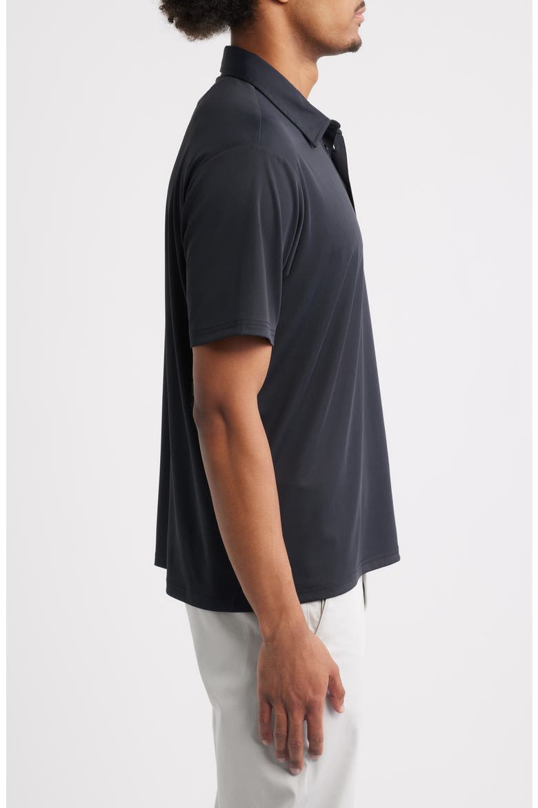 Signature Solid Golf Polo, Alternate, color, BLACK