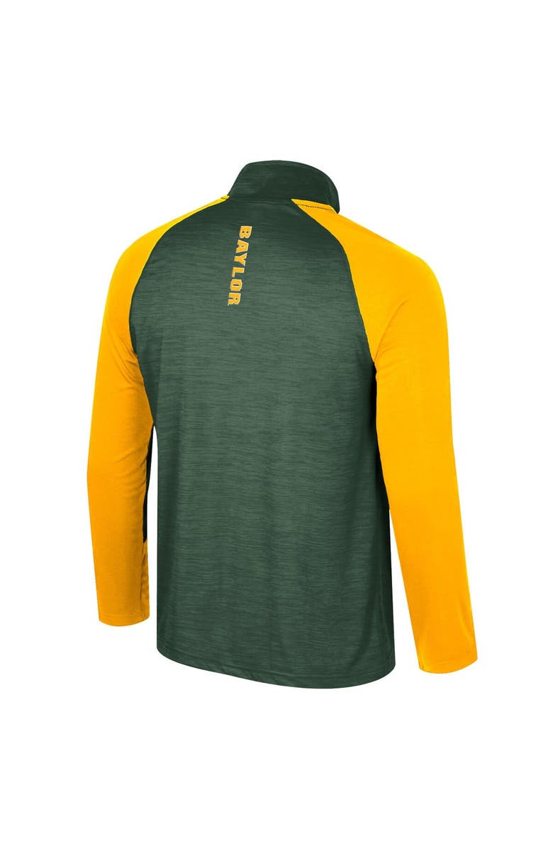 COLOSSEUM Men's Colosseum Green Baylor Bears Langmore Raglan Quarter-Zip Top, Alternate, color, Green
