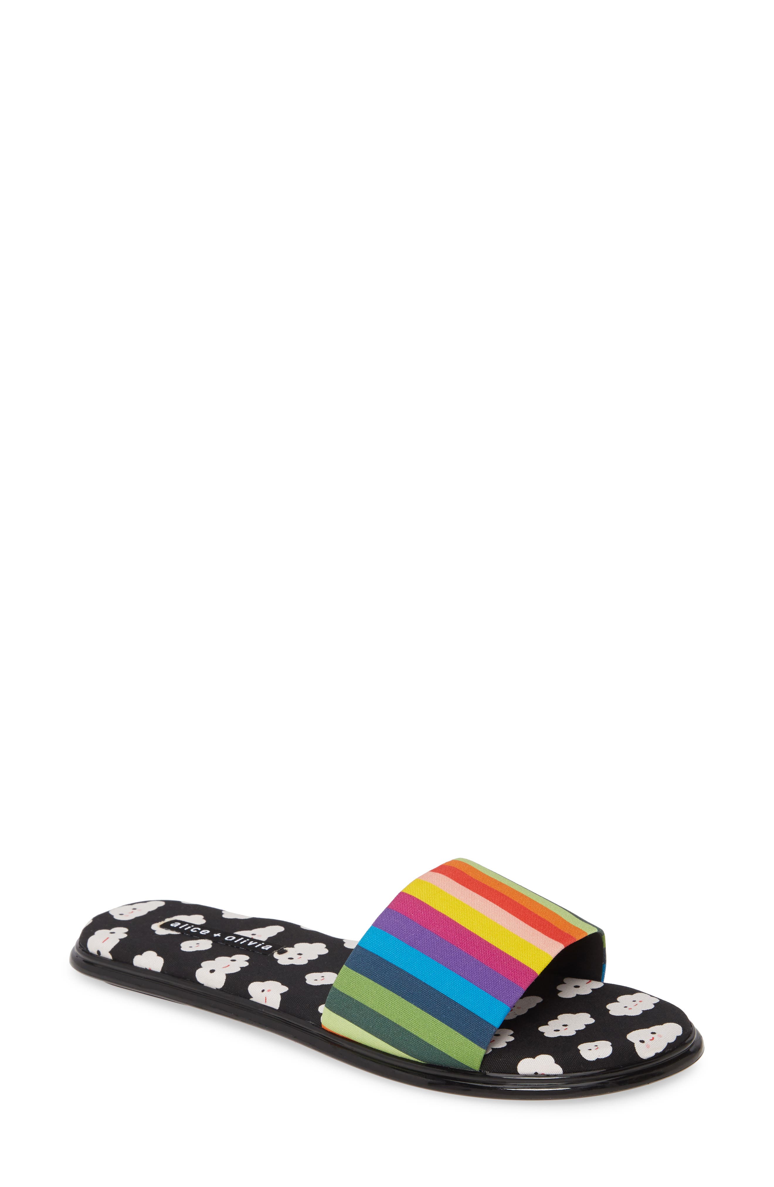 ALICE + OLIVIA x Friends With You Taleen Slide Sandal (Women ...