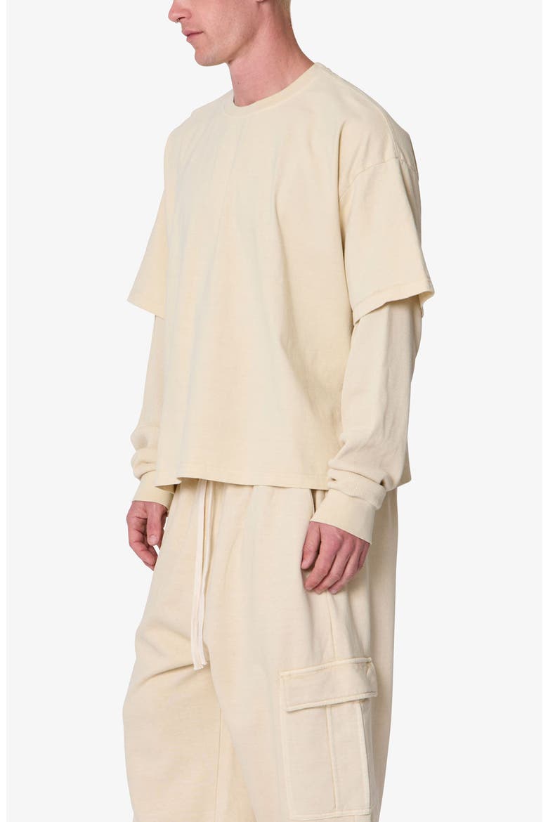 Layered Thermal Long Sleeve T-Shirt, Alternate, color, OFF WHITE