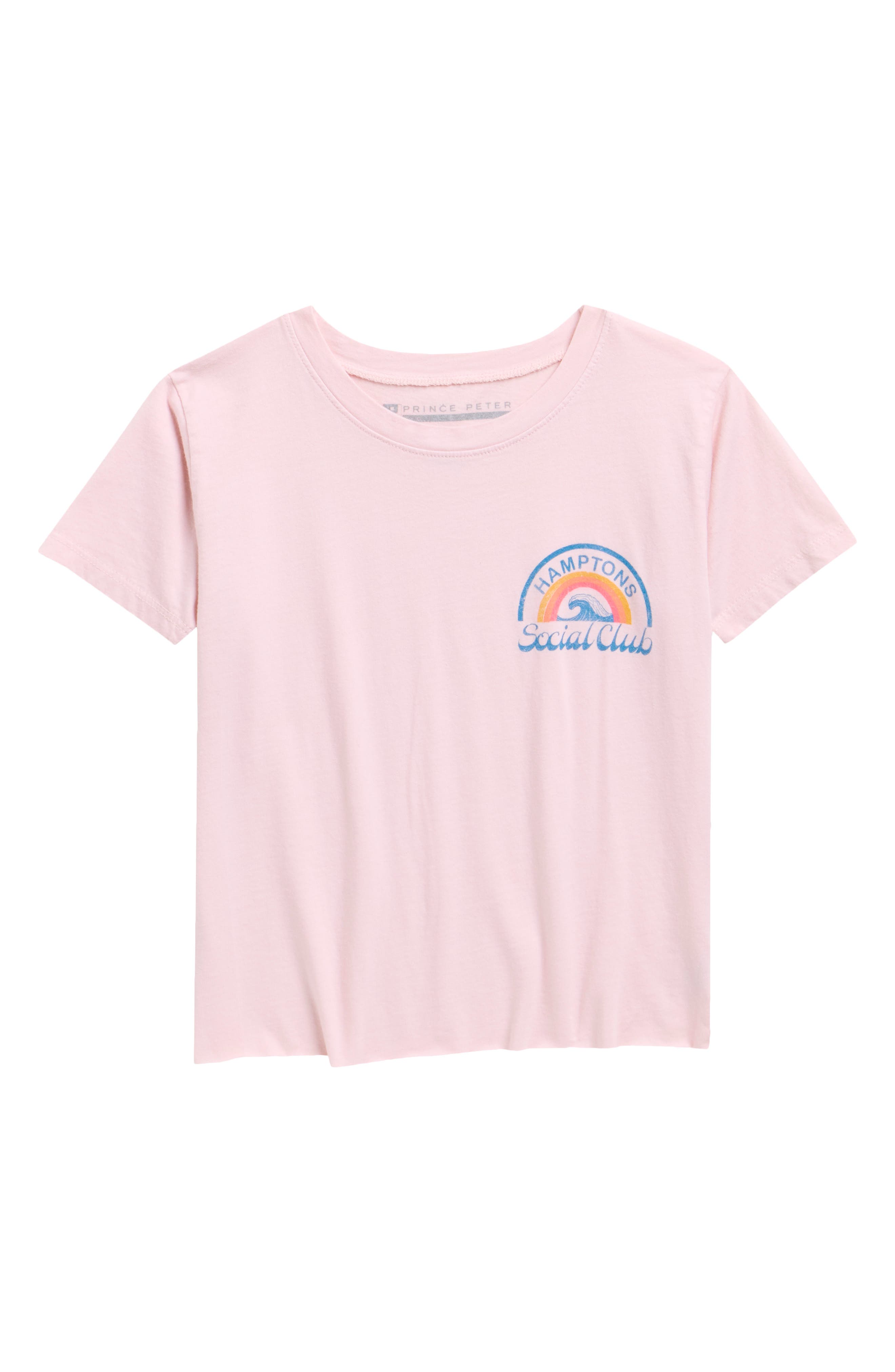 Kids' Hampton Social Club Cotton Oversize Graphic T-Shirt