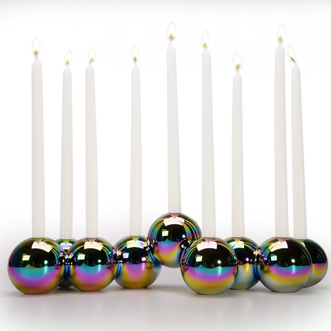 Aluminum Bubble Menorah