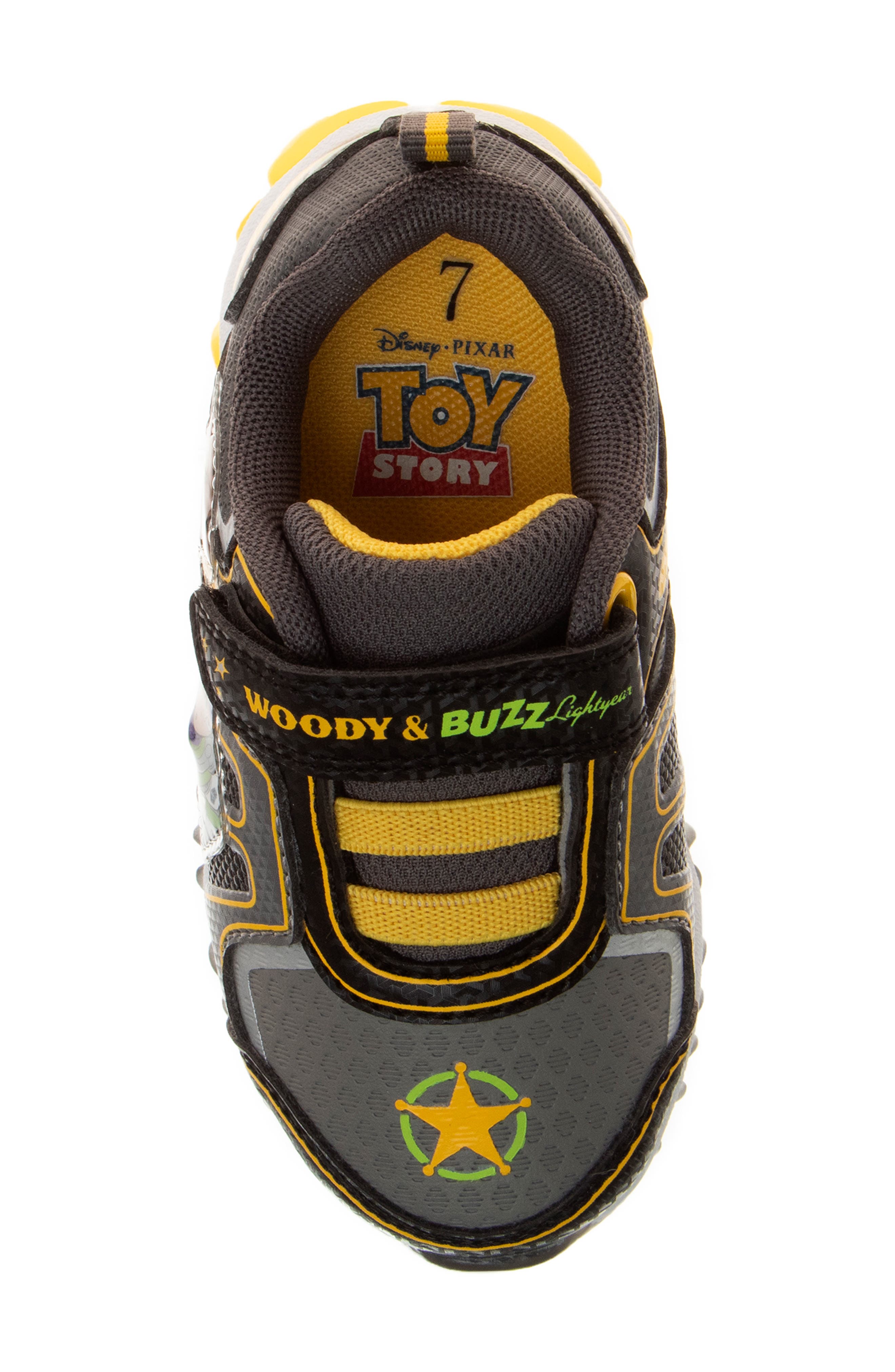 JOSMO Kids' Toy Story Sneaker, Alternate, color, Black/ Yellow