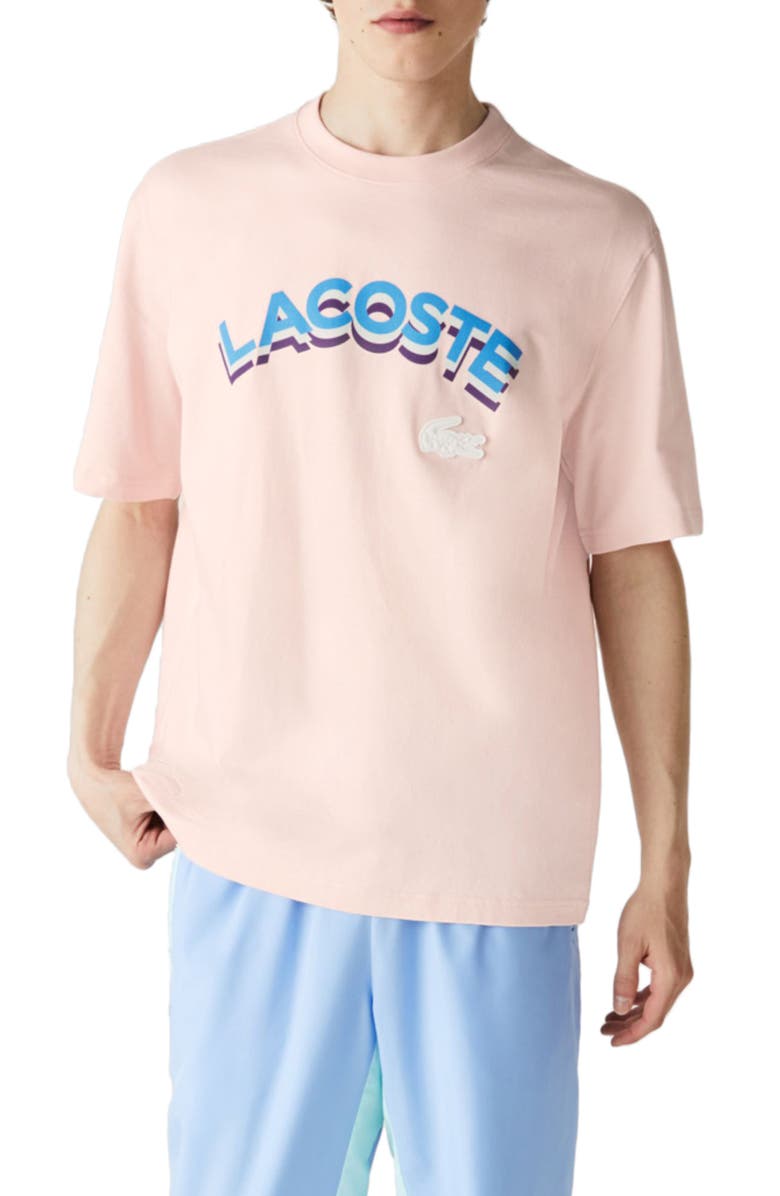 Lacoste Men's Logo Graphic Tee, Main, color, 