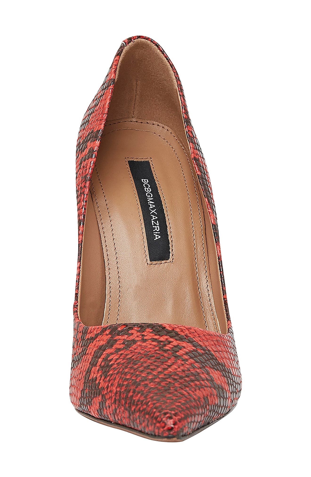 Nova Pointed Toe Pump, Alternate, color, RED PYTHON PRINT