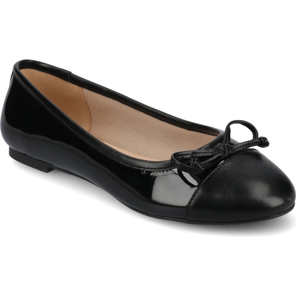 Journee Collection Collection Women's Vika Wide Width Flat In Black