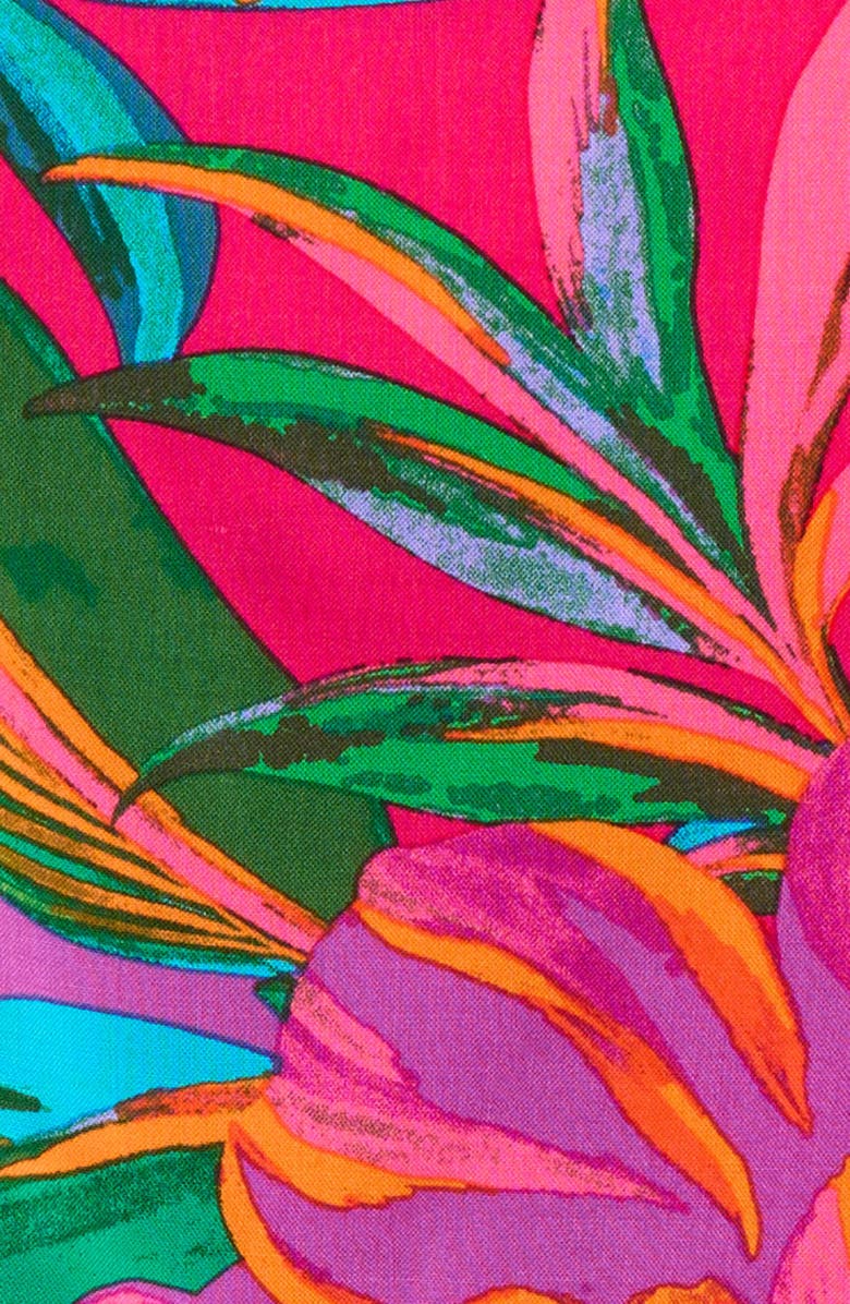 SUGARLIPS Beal Tropical Strapless Romper, Alternate, color, Green-Orange-Multi