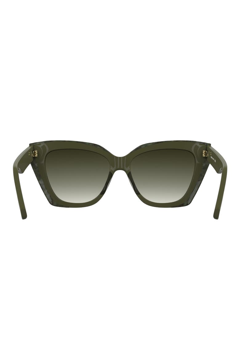 Katherine 56mm Gradient Cat Eye Sunglasses, Alternate, color, OLIVE GREEN/ MARBLE GREEN