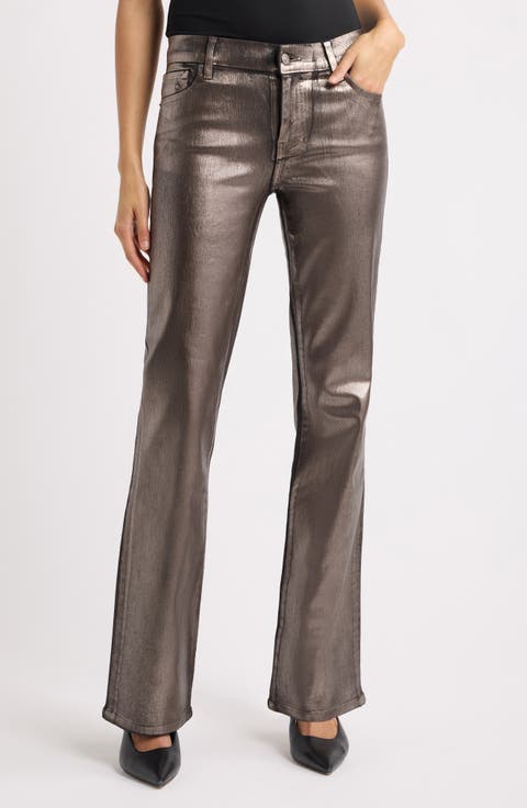 The Rodeo Coated High Waist Bootcut Jeans