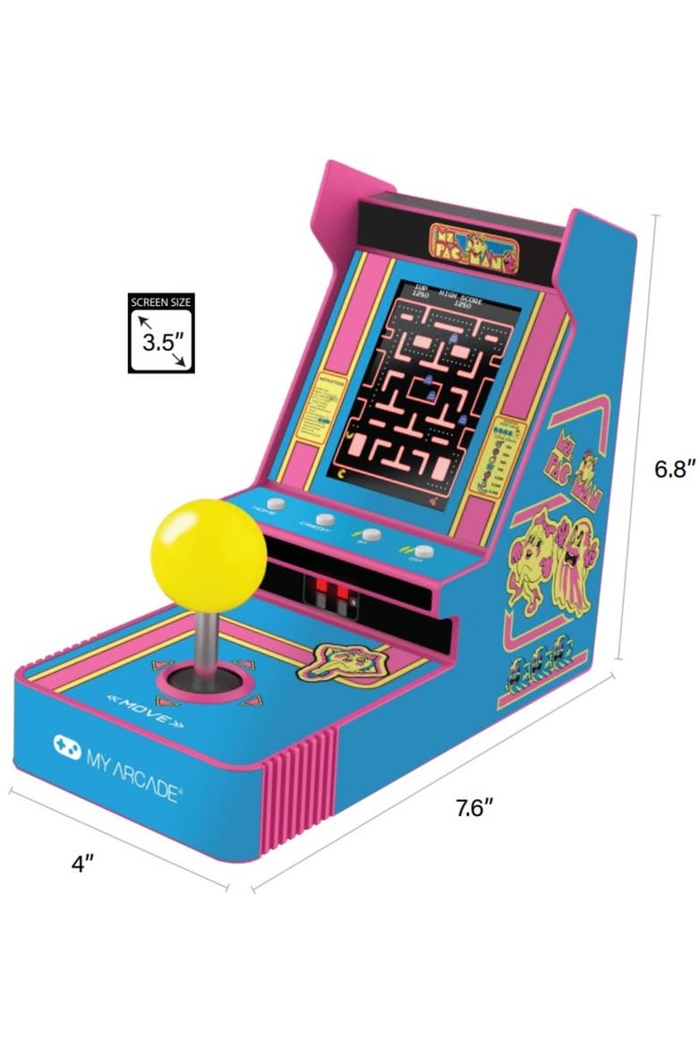 Myarcade Dgunl7074 Joystick Player Ms. Pac-Man Ret, Alternate, color, Multicolor