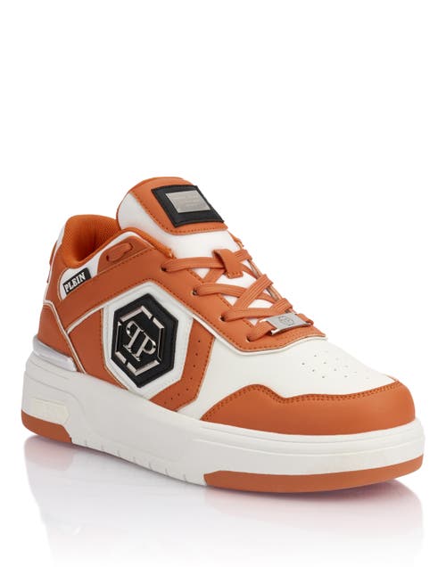 Philipp Plein Low-top Sneakers Sk8r Unisex In Orange