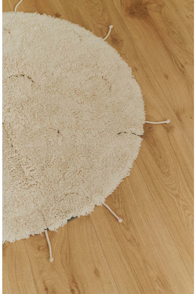 Moon Multishape Washable Cotton Blend Rug, Alternate, color, NATURAL