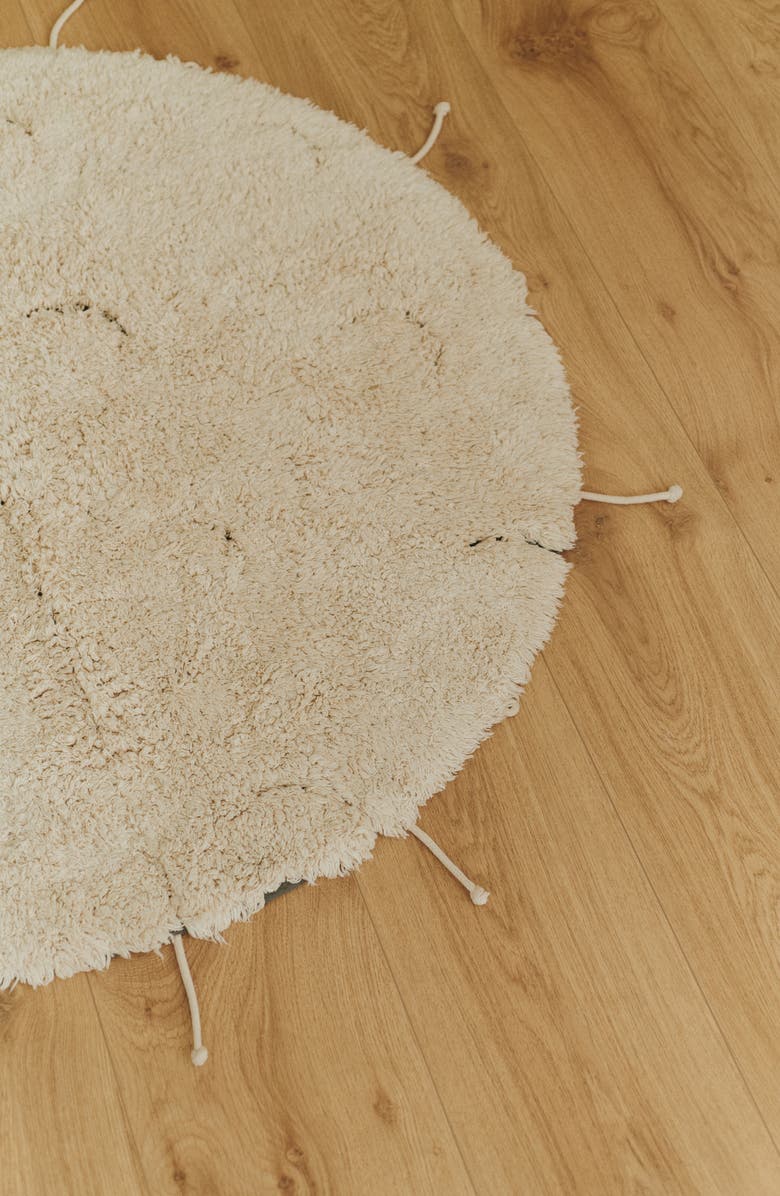 Lorena Canals Moon Multishape Washable Cotton Blend Rug, Alternate, color, Natural