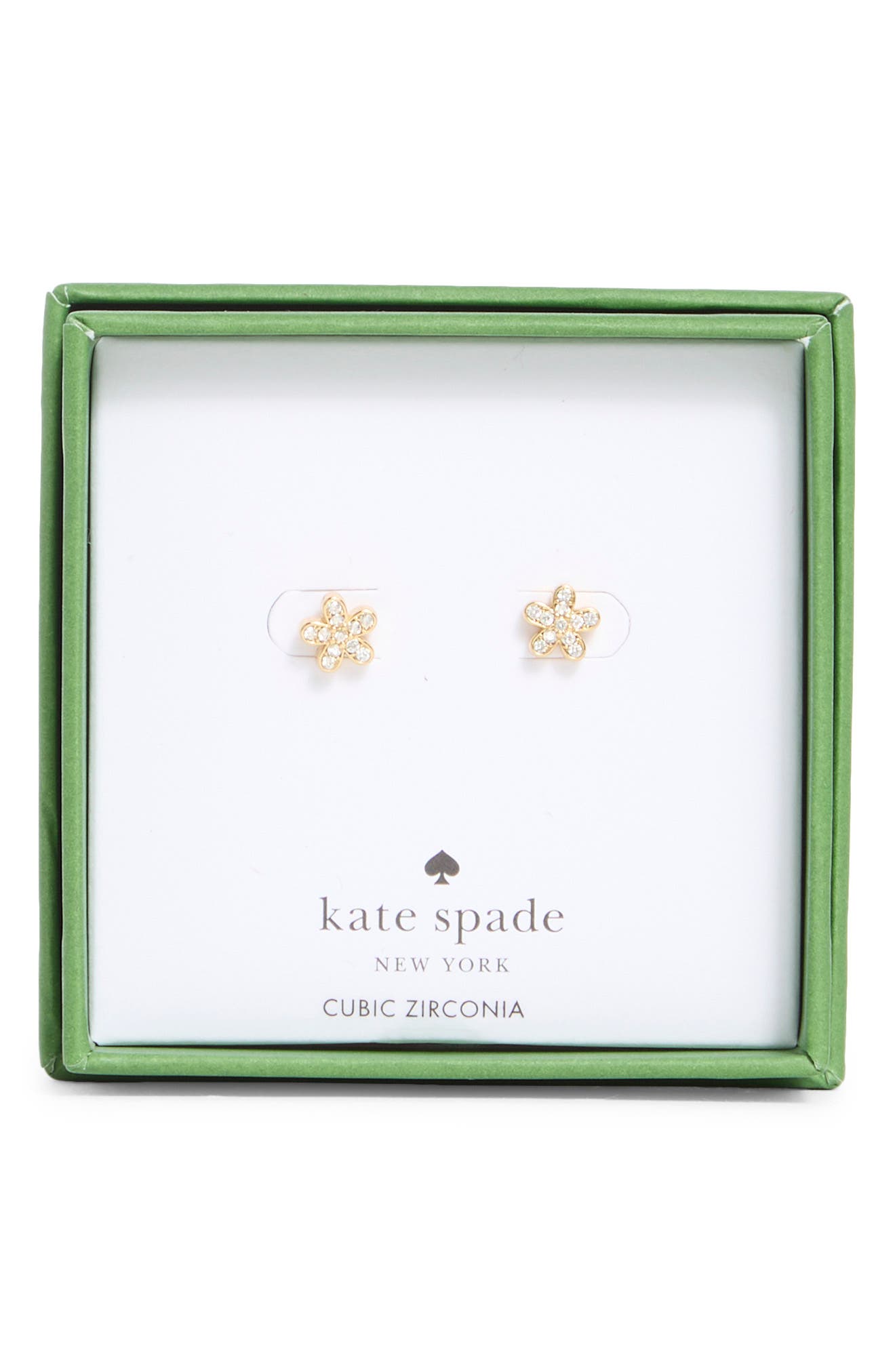 Kate Spade New York pavè flower mini stud earrings