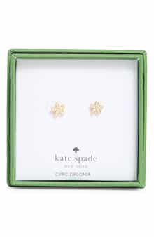 Kate Spade New York pavè flower mini stud earrings