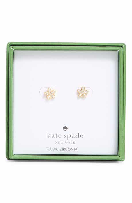 Kate Spade New York pavè flower mini stud earrings