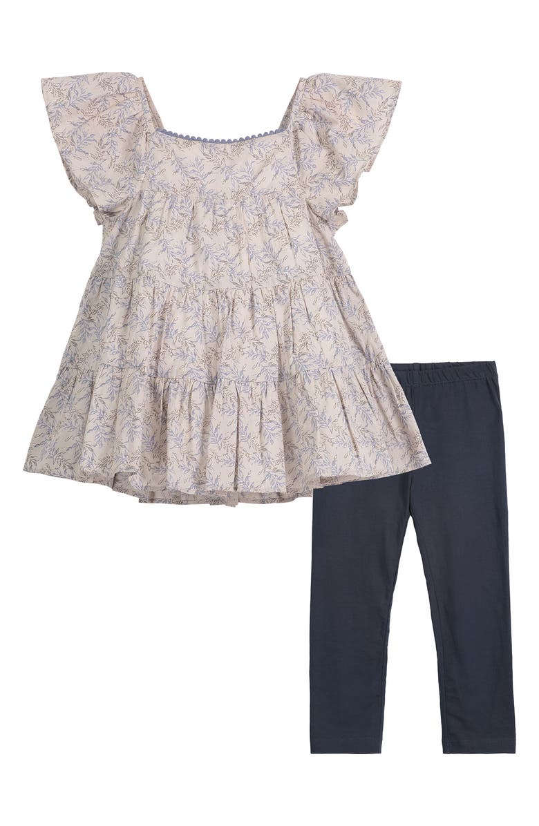 Pastourelle by Pippa & Julie PASTOURELLE BY PIPPA AND JULIE Peasant Top & Leggings Set, Main, color, 