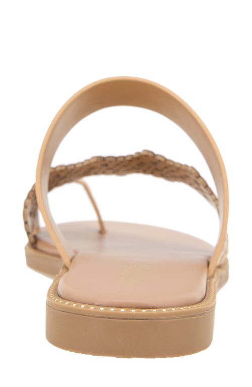Kensie Marianna Toe Loop Sandal In Tan